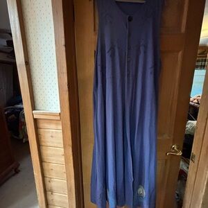 Vintage Blue Fish Sleeveless Dress/Vest